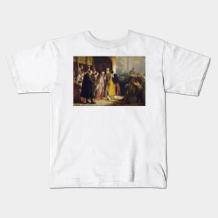 The Return of Mary Queen of Scots to Edinburgh by James Drummond Kids T-Shirt